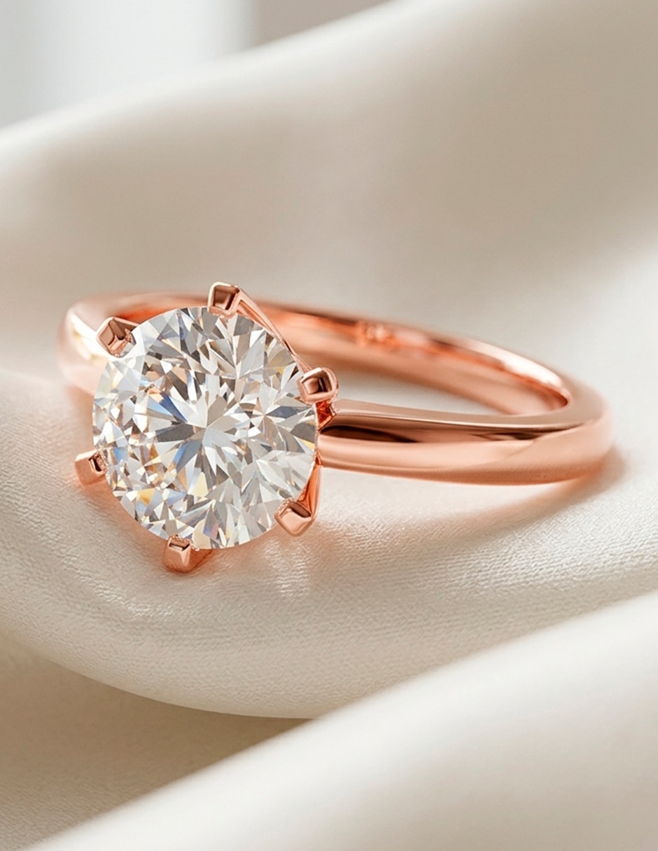 Anillo de compromiso de oro 9 k Amore Mio! 7