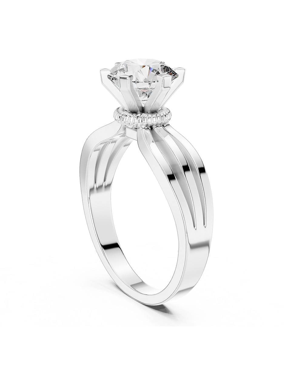 Anillo de compromiso de oro 14 k Amore Mio! 3