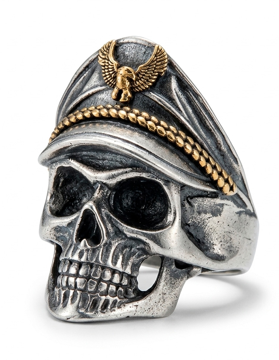 Anillo de calavera pulido Anillo de calavera pulido