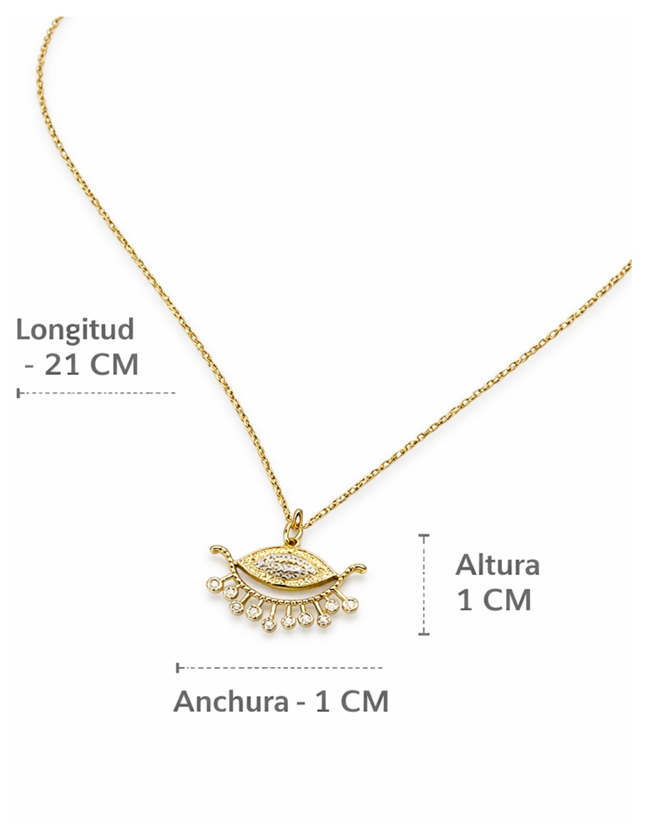 Collar con dije de oro laminado 18 K 6