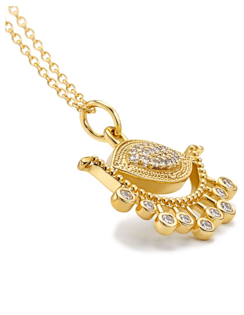 Collar con dije de oro laminado 18 K 4