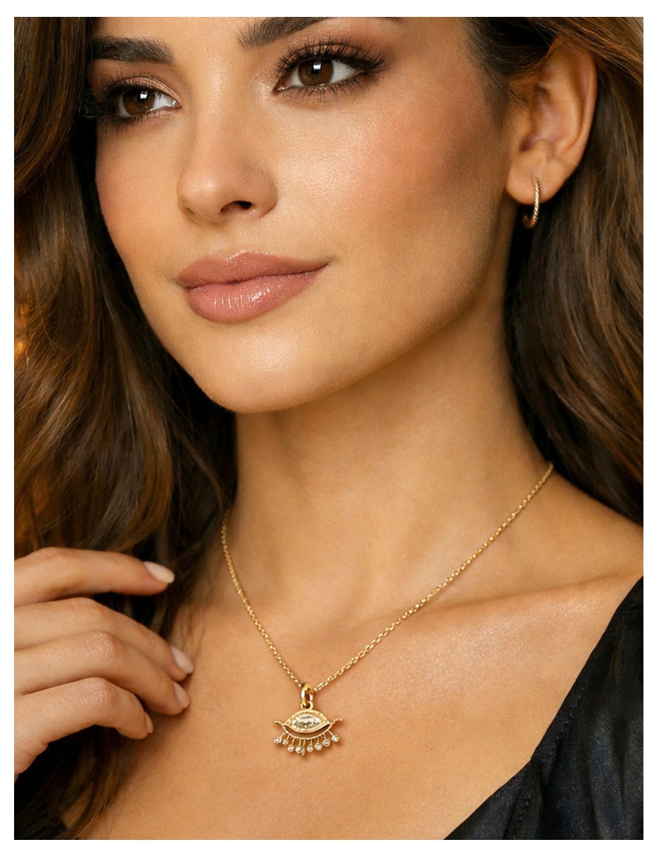 Collar con dije de oro laminado 18 K 5