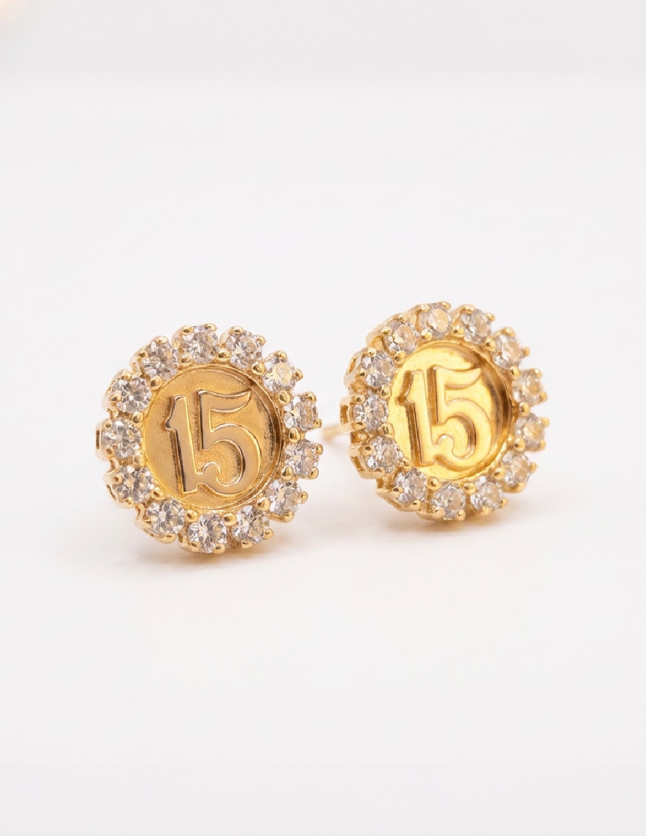 Aretes de oro laminado 18 K Aretes de oro laminado 18 K