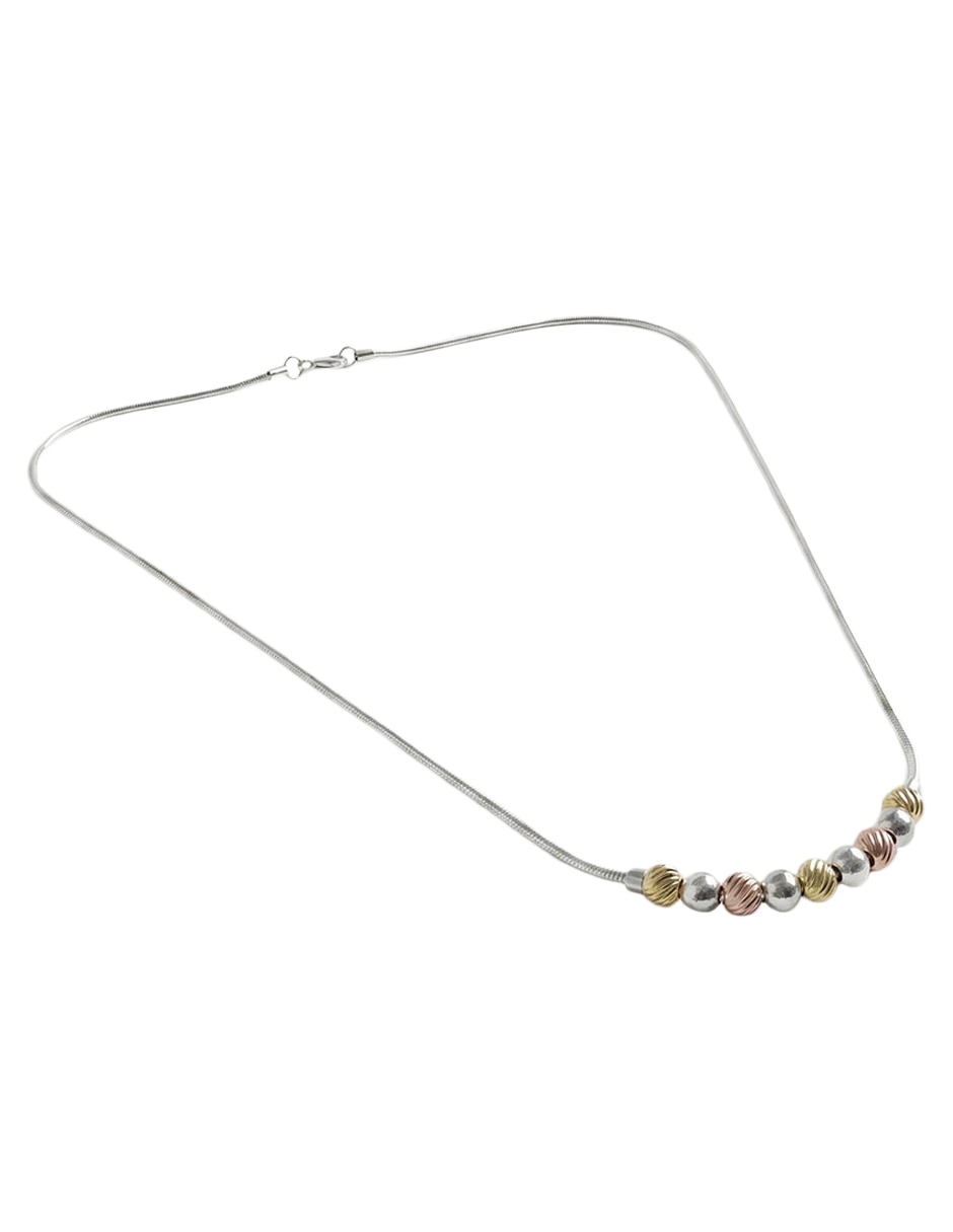 Cadena circular Casquilla de plata P 925 3