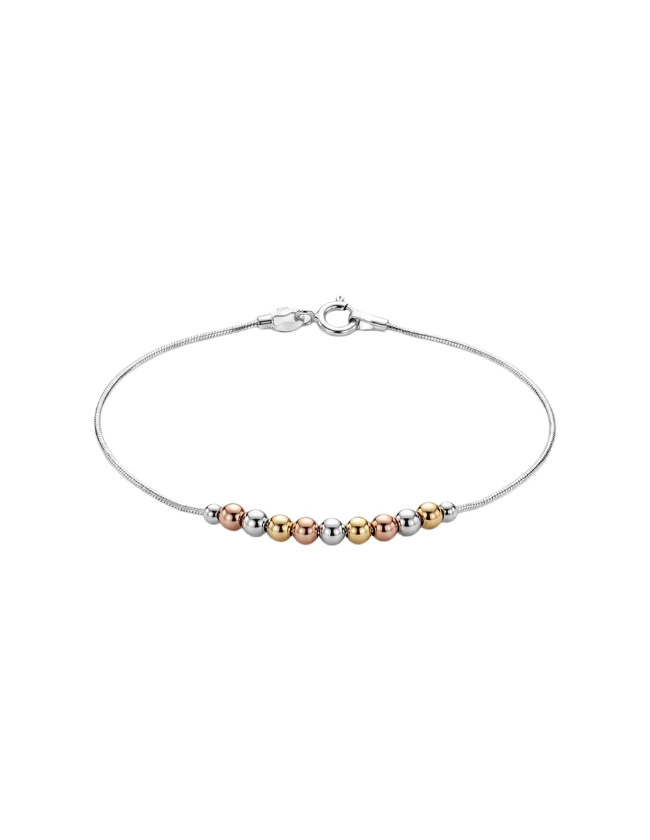 Pulsera de Plata P 925 casquilla con acabado liso 1