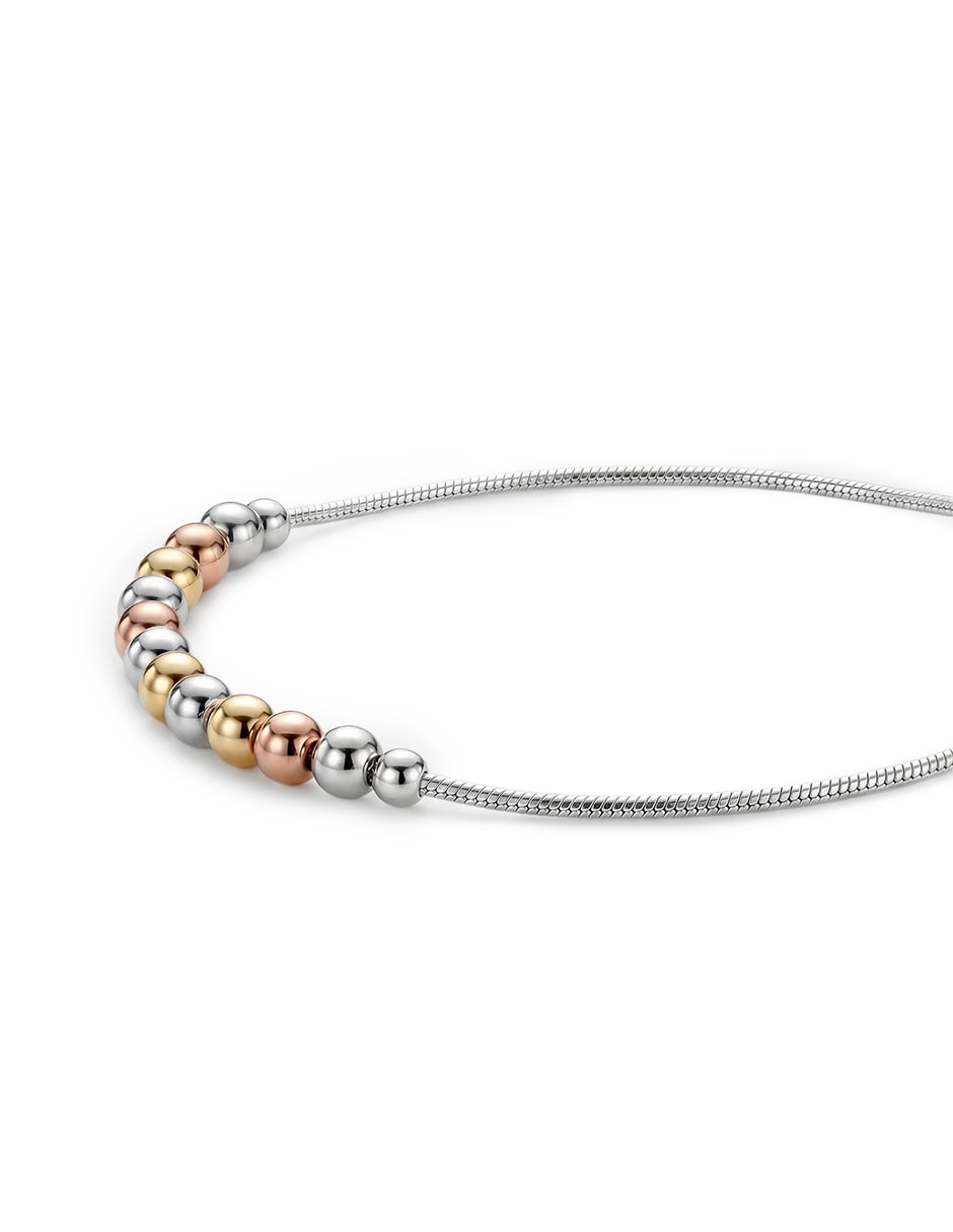 Pulsera de Plata P 925 casquilla con acabado liso 3