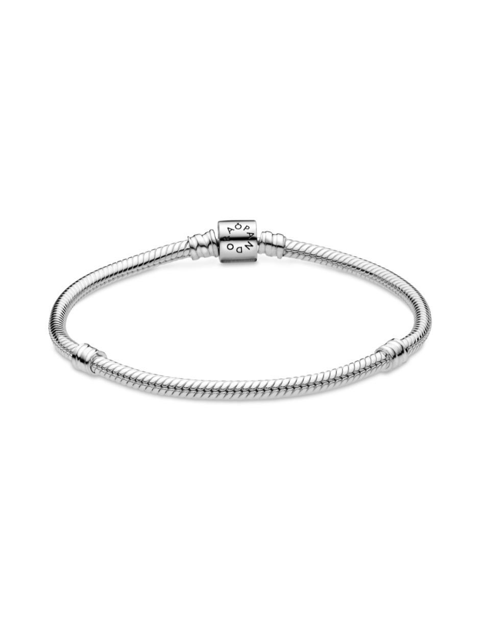 Brazalete pandora de plata p 925 pandora moments con acabado liso