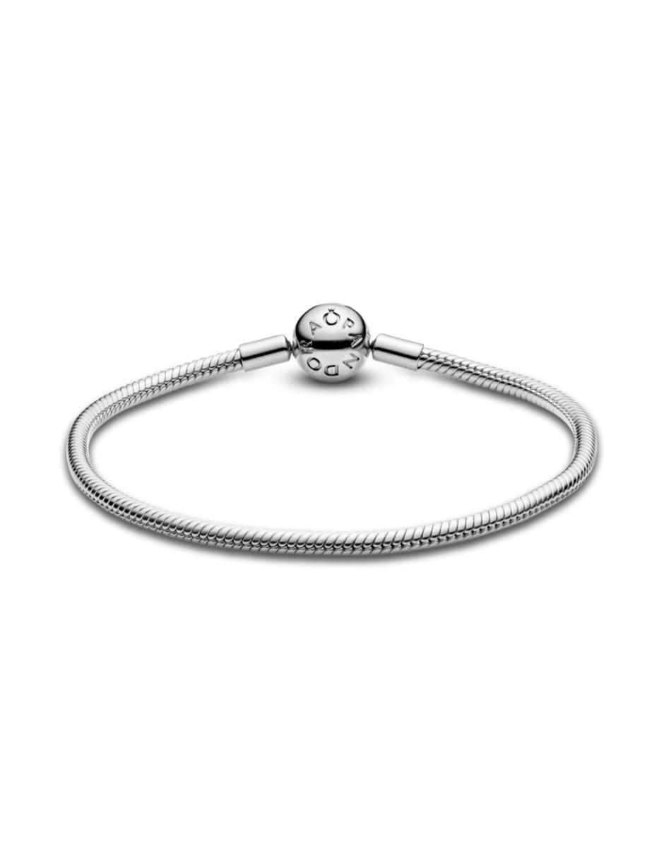 Brazalete de plata p 925 pandora moments con acabado liso 2
