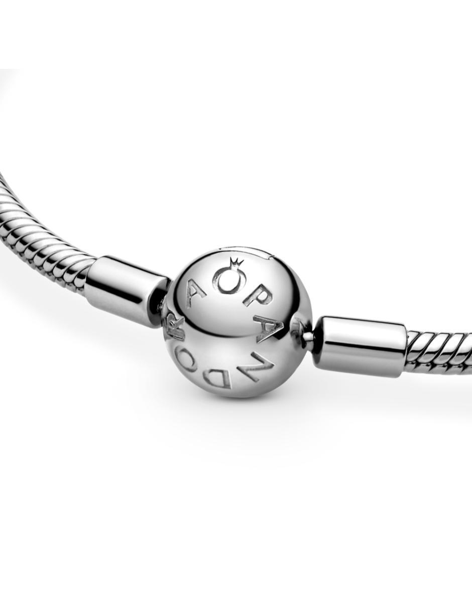 Brazalete de plata p 925 pandora moments con acabado liso 3