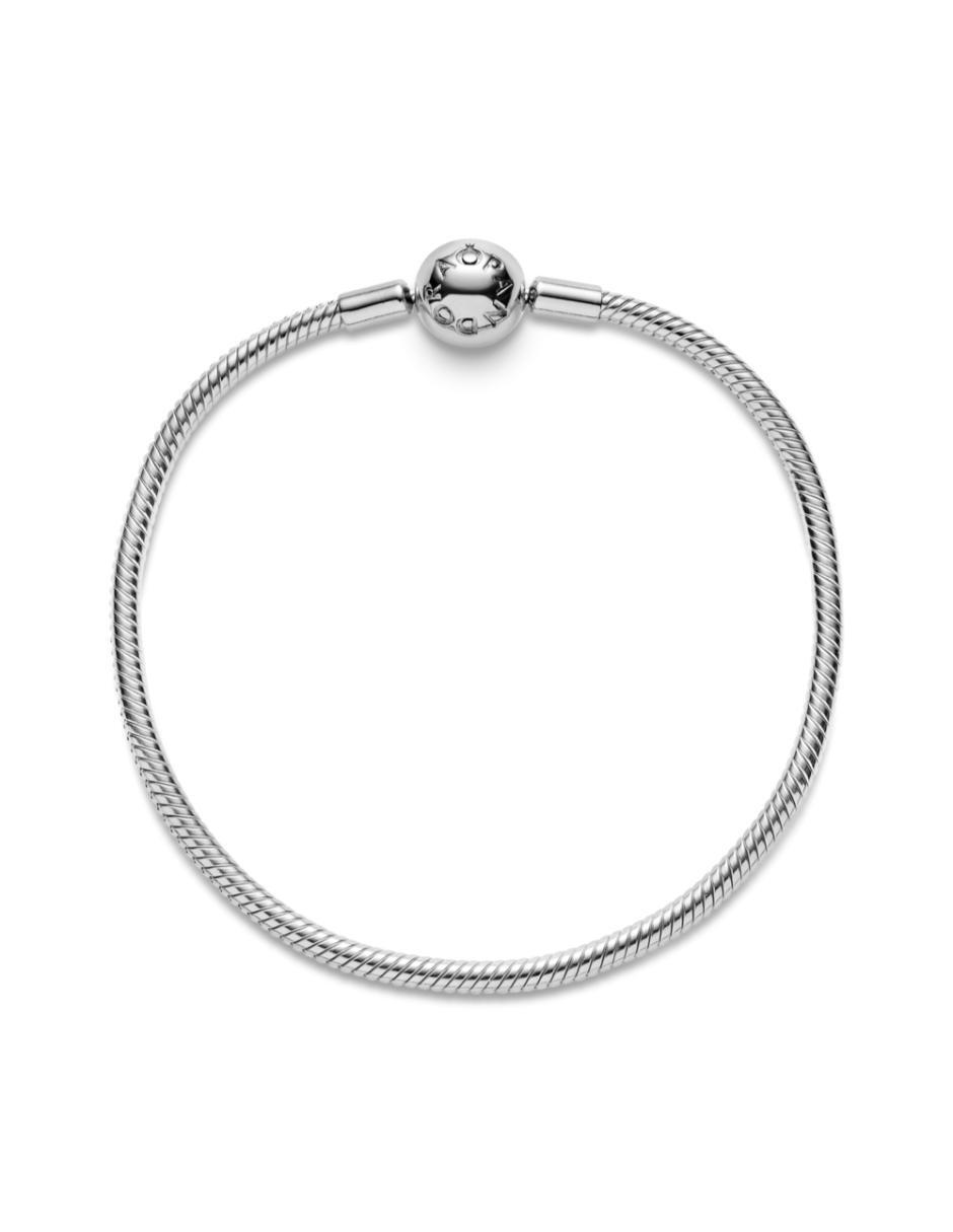 Brazalete de plata p 925 pandora moments con acabado liso 5