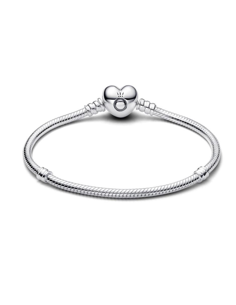 Brazalete pandora de plata p 925 pandora moments con acabado liso