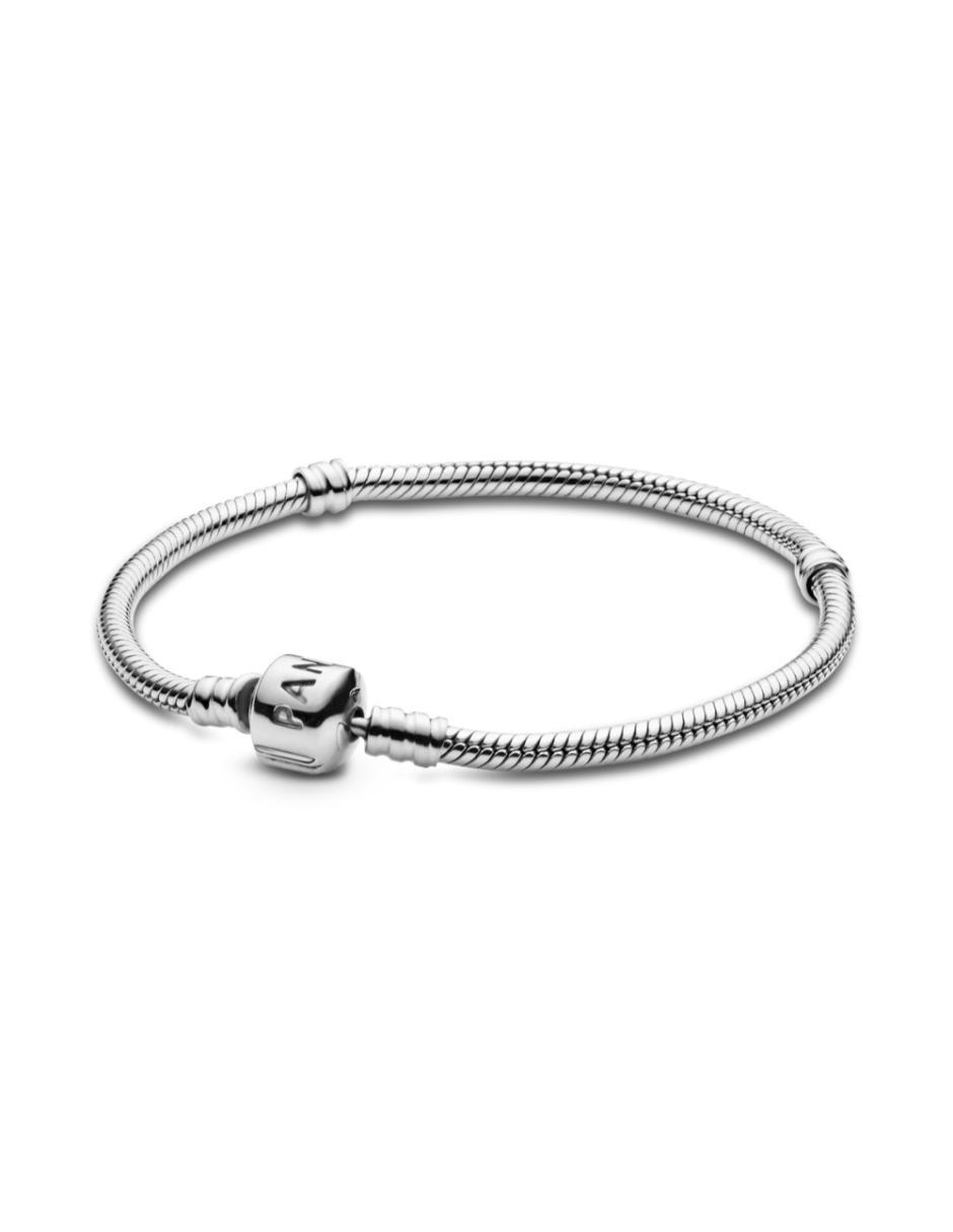 Brazalete de plata p 925 pandora moments con acabado liso