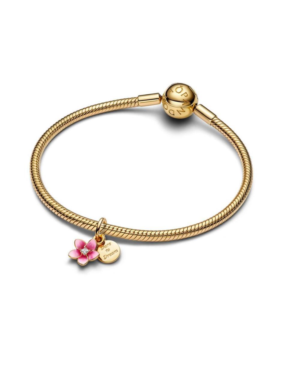 Charm de flor Pandora Disney X Pandora Moana de plata P 925 baño de oro