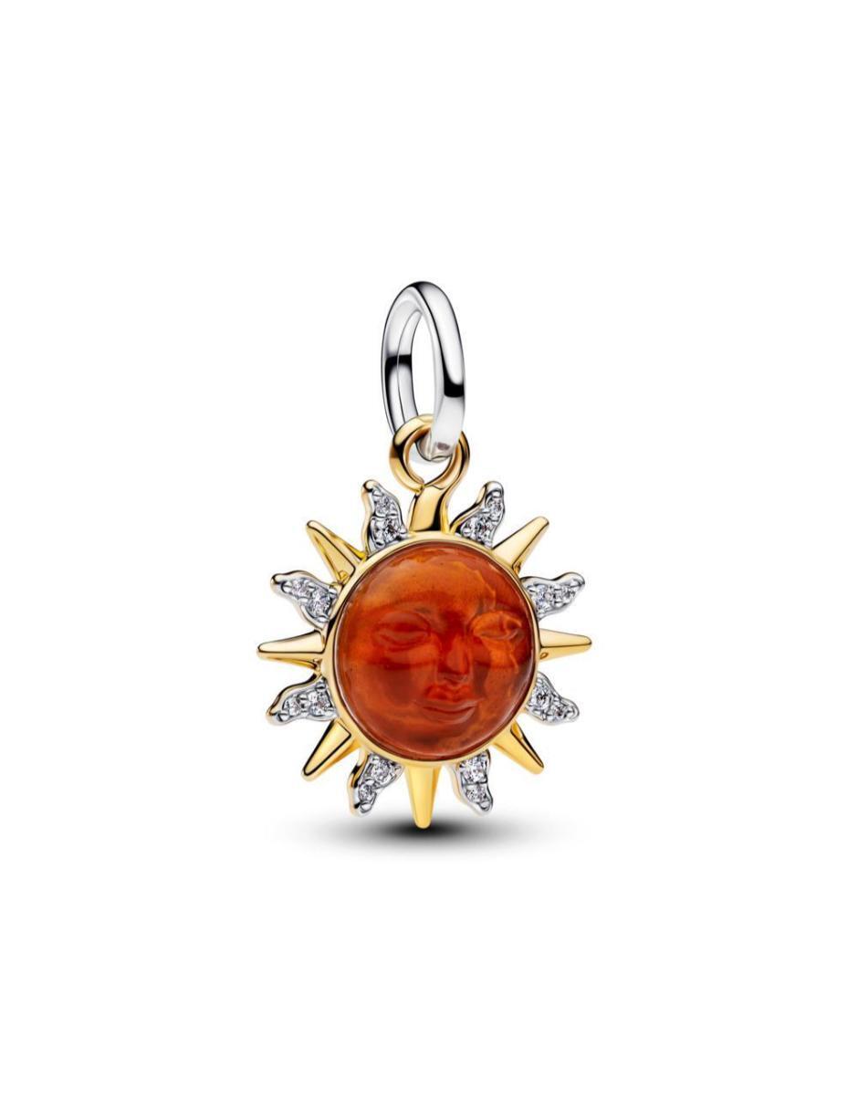Charm de sol Pandora Moments de plata P 925 baño de oro