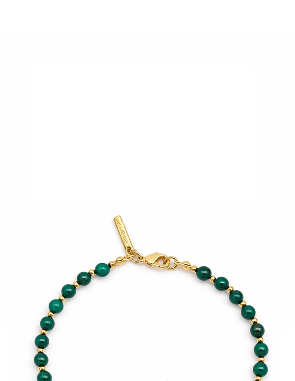 PULSERA EMANUEL UNGARO de Metal Sin kilataje JADE VERDE con acabado