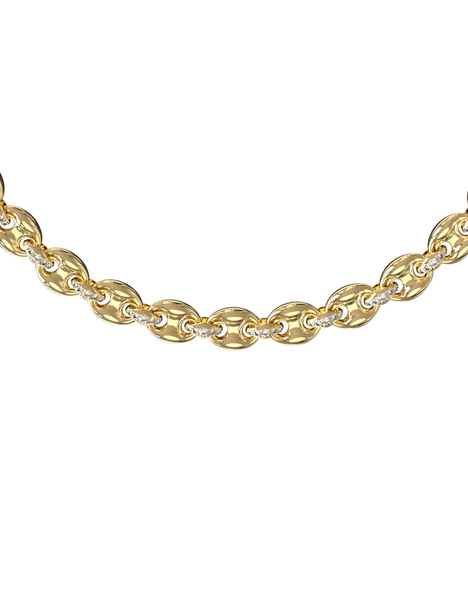 Collar de cadena guess marina de acero inoxidable 2