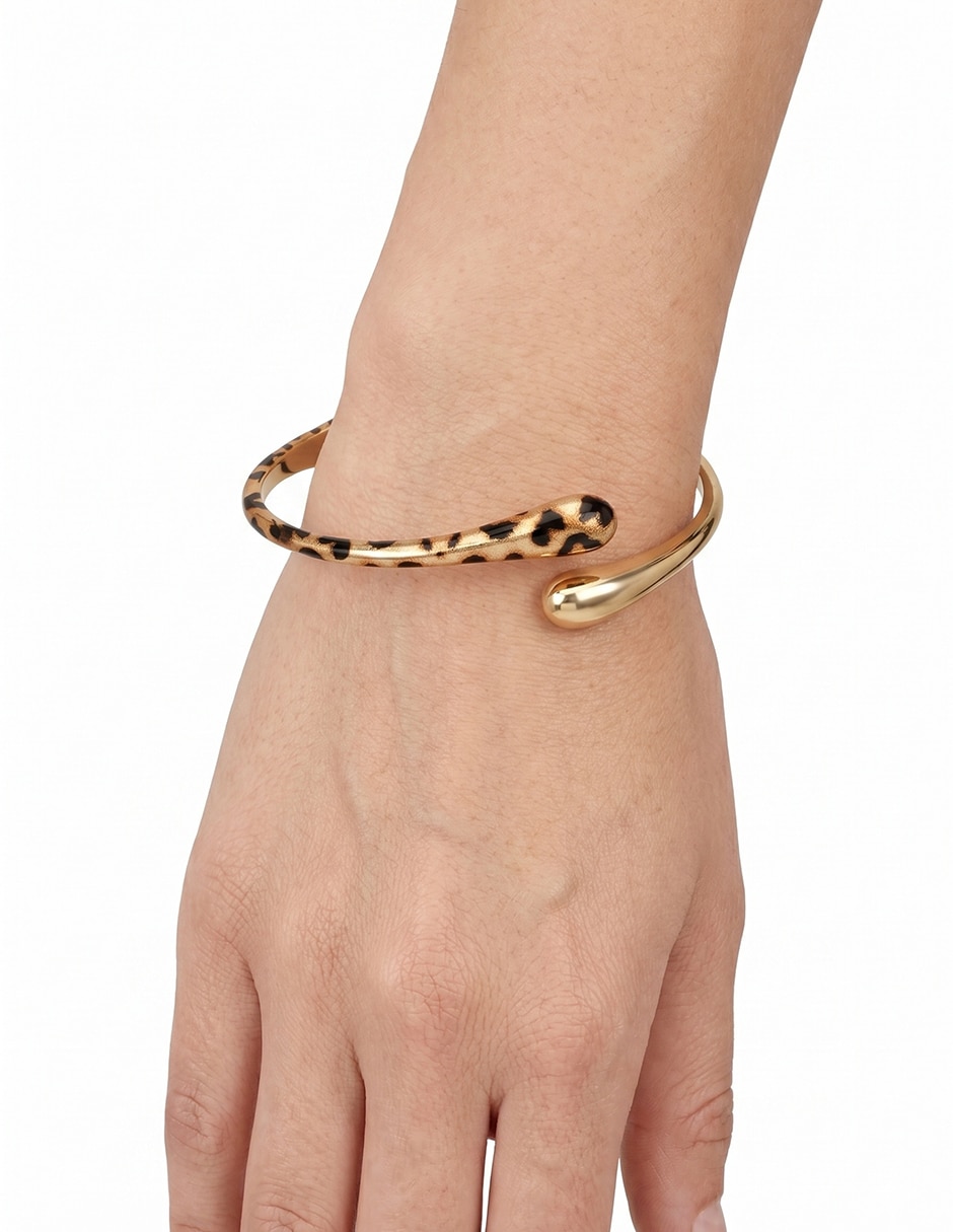 Pulsera Nine West Animal Print Recolors acabado pulido