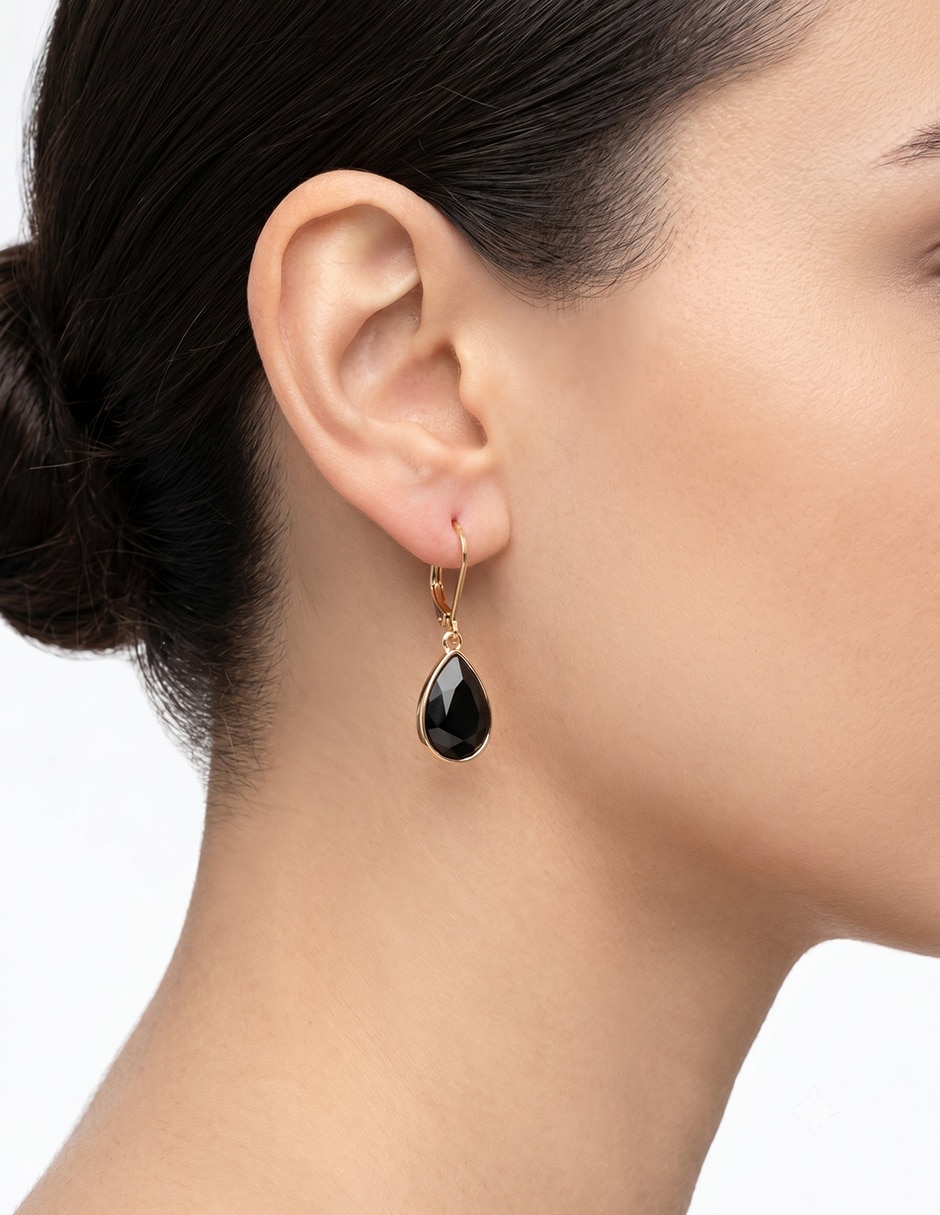 Aretes de gota Color Earring Capsule con acabado brillante cristal 3