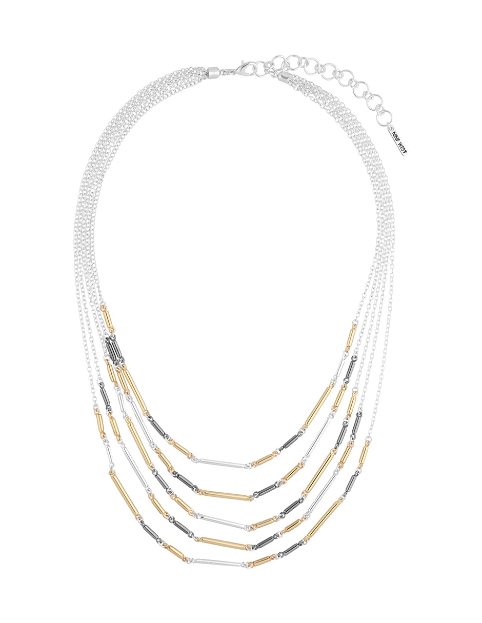 Collar varios hilos Mix Metal Hain & Fringe
