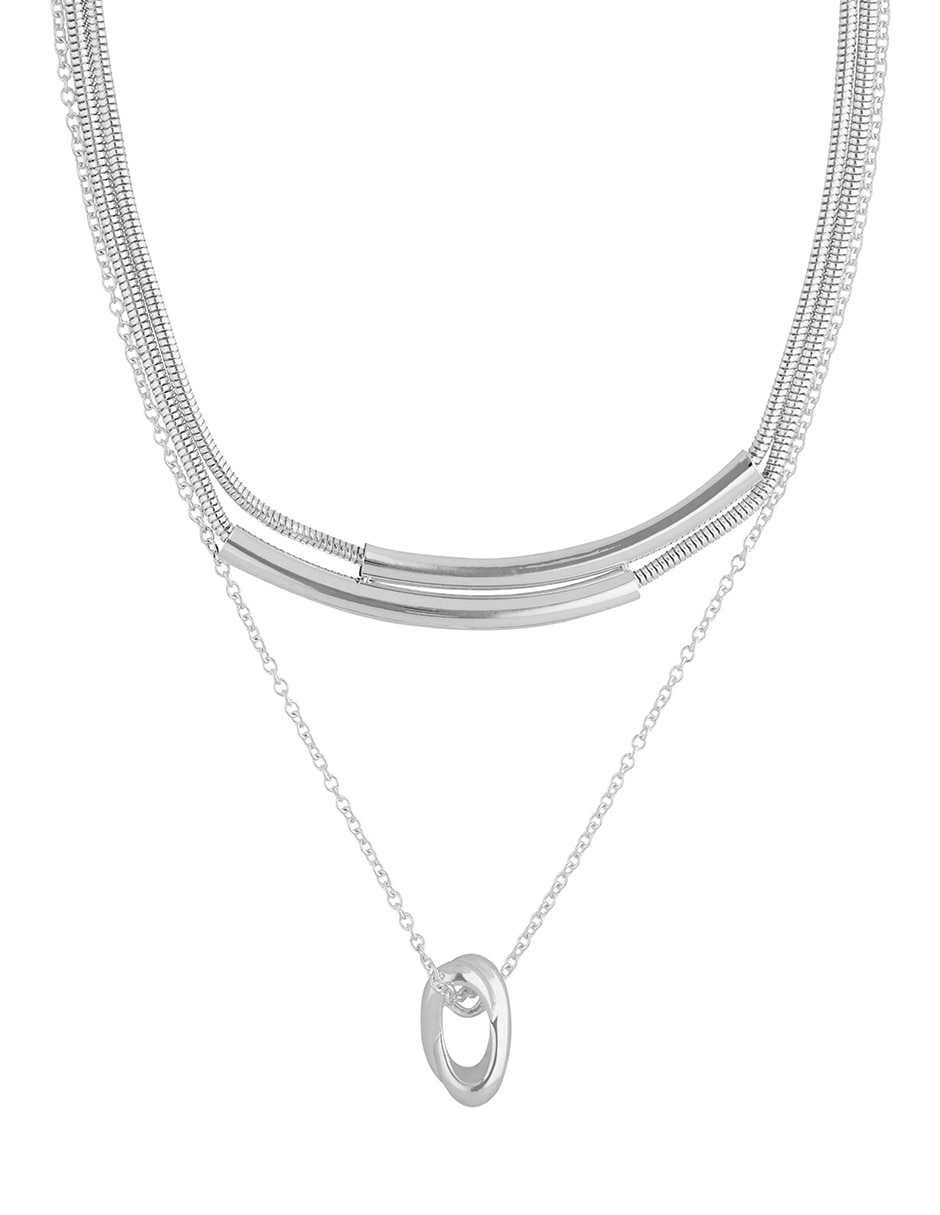 Collar de varios hilos Overlapping Rings