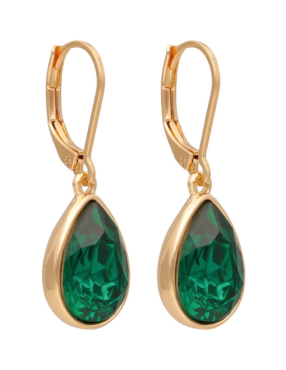 Aretes de gota Color Earring Capsule con acabado brillante cristal Aretes de gota Color Earring Capsule con acabado brillante cristal