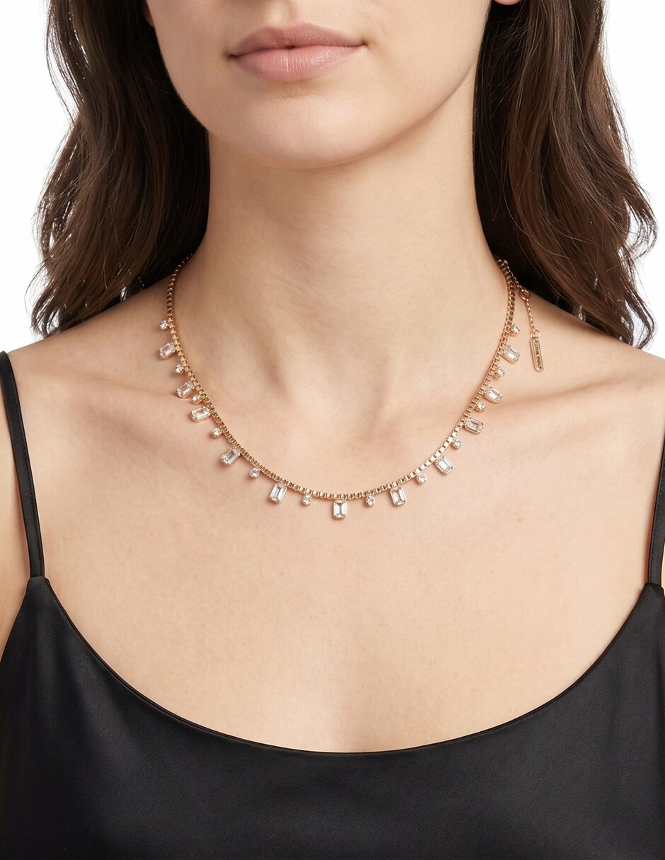 Collar Gold Crystal 3