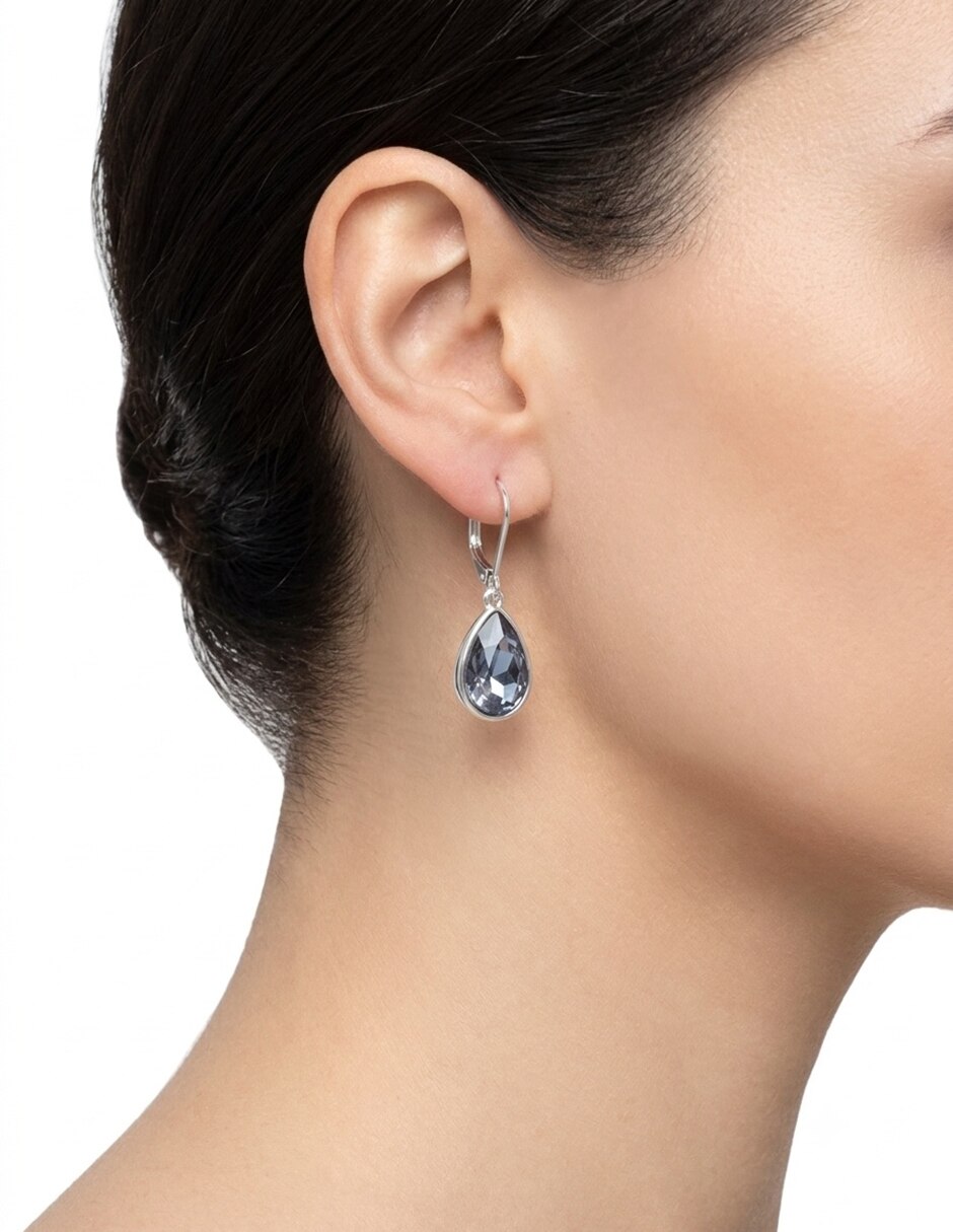 Aretes de gota Color Earring Capsule con acabado brillante cristal 3