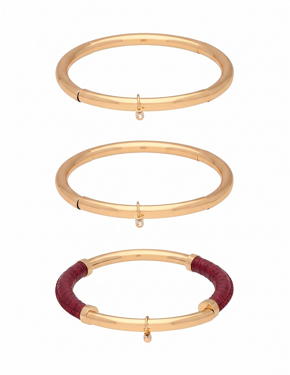 Pulsera con Holiday Textures acabado pulido