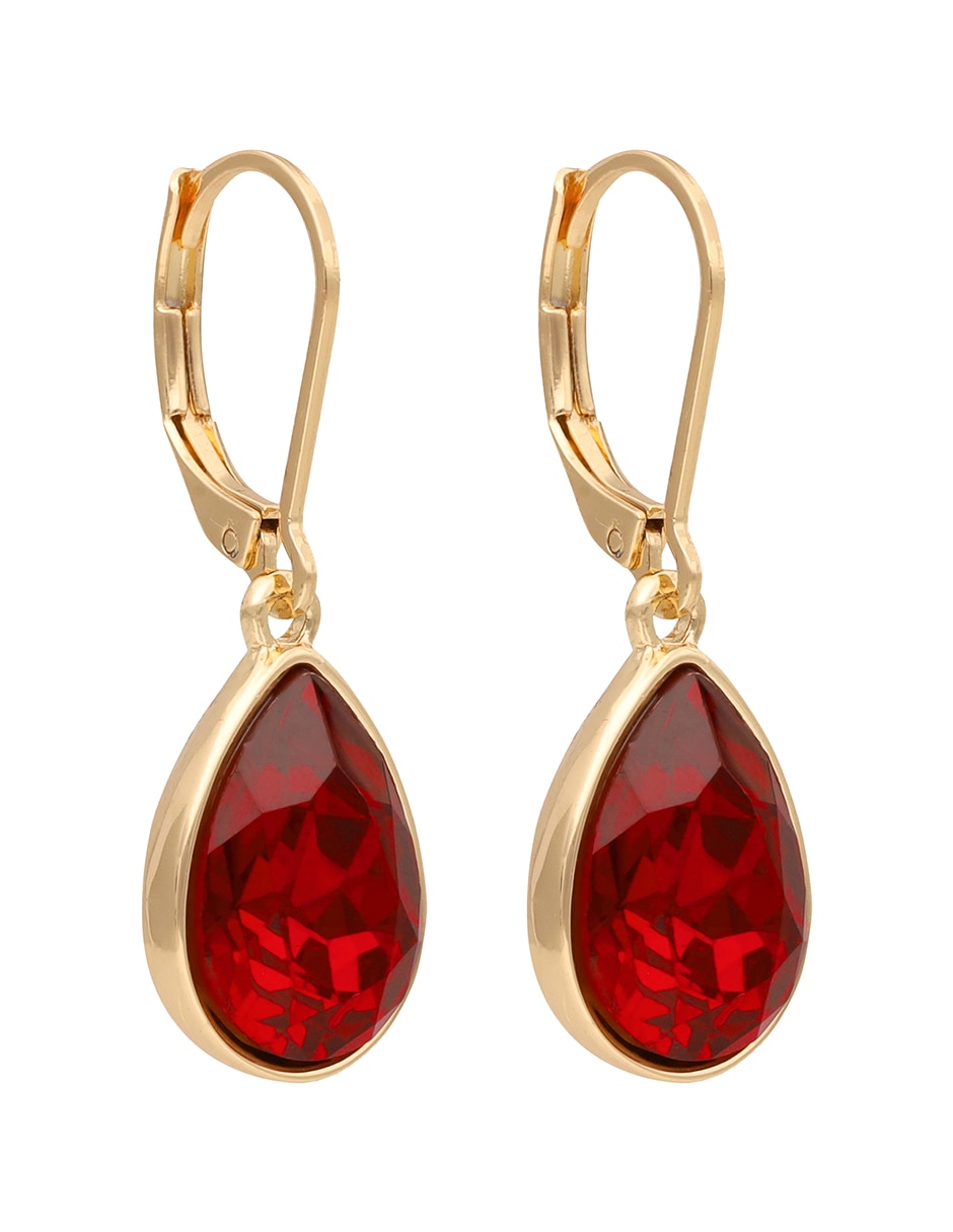 Aretes de gota Color Earring Capsule con acabado brillante cristal Aretes de gota Color Earring Capsule con acabado brillante cristal