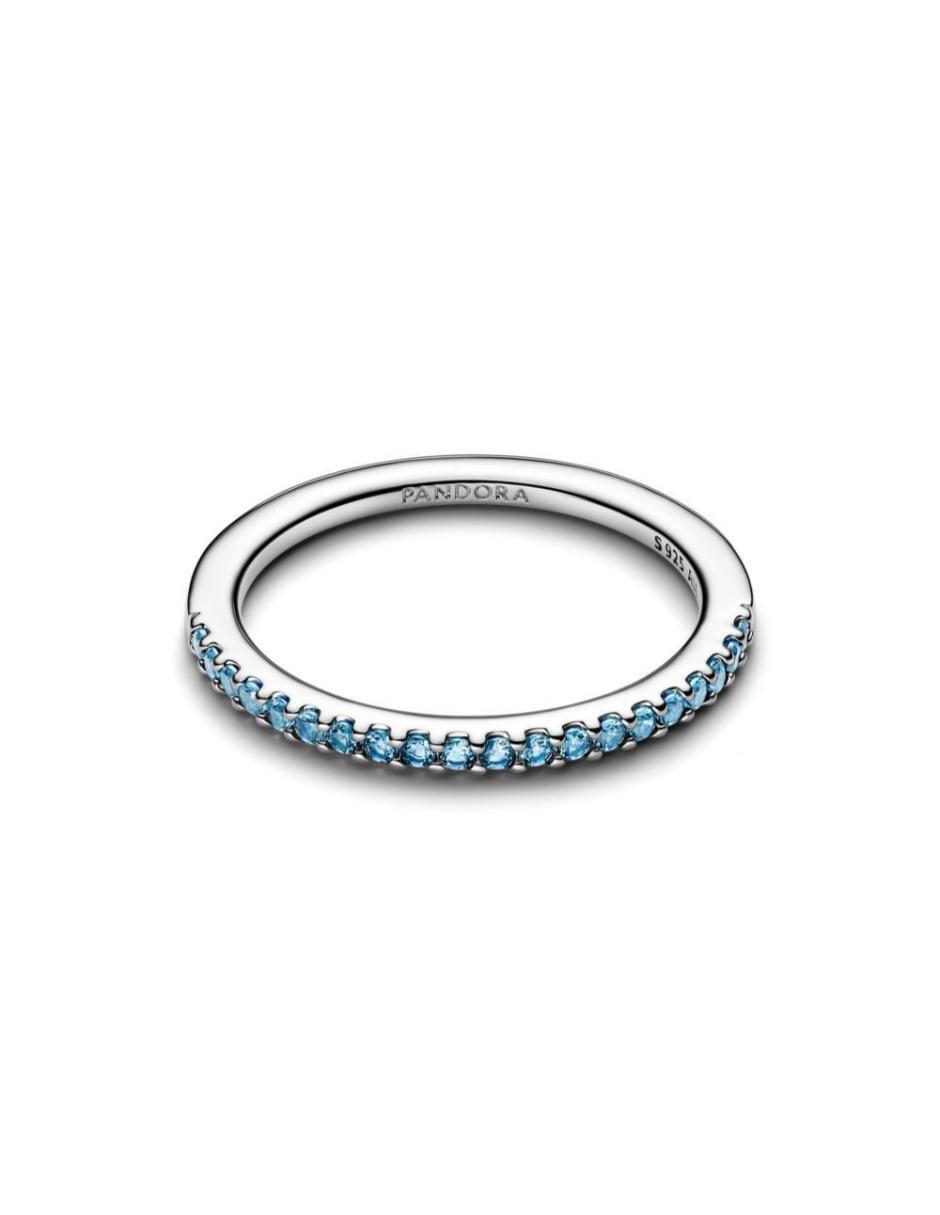 Anillo Pandora Timeless P 950 de Plata Cristal Pulido