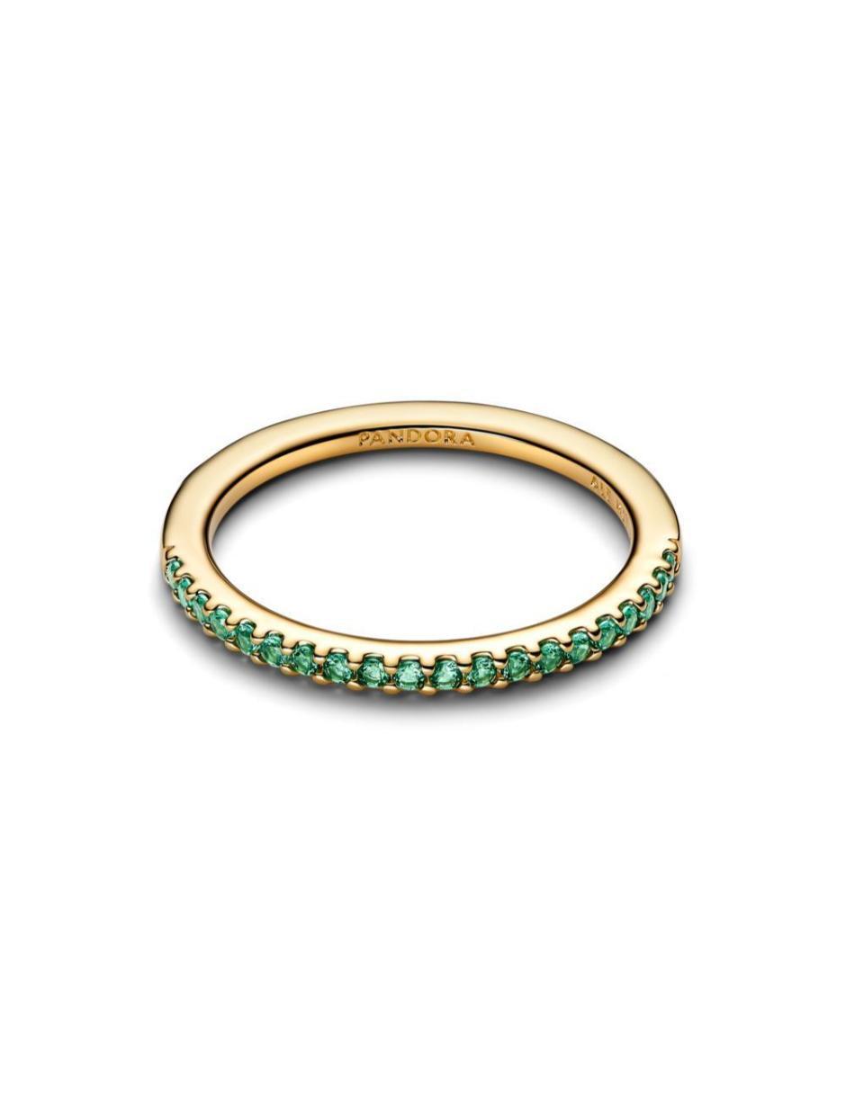 Anillo Pandora Timeless P 950 de Plata Cristal Baño de oro