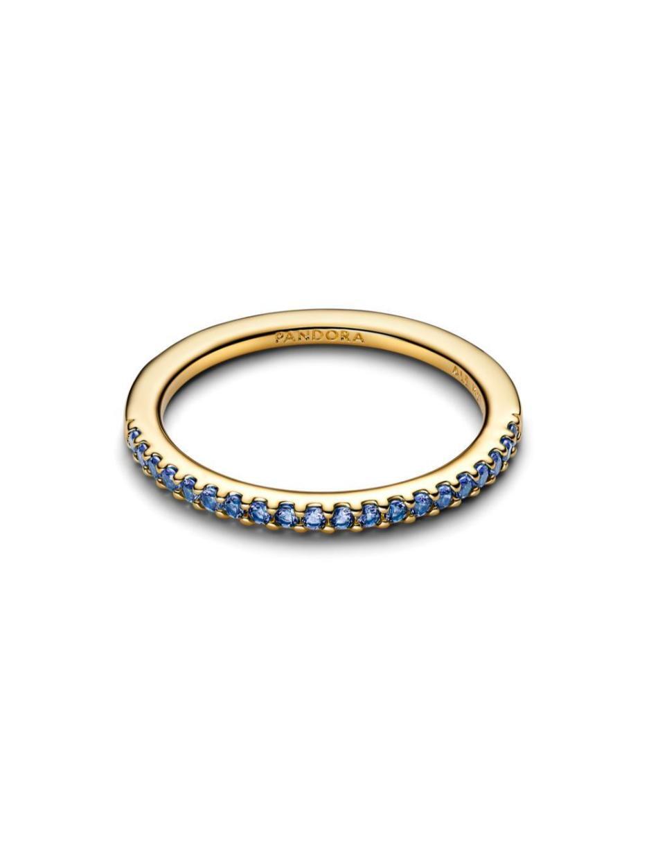 Anillo de Pandora Timeless P 950 de Plata Cristal Baño de oro