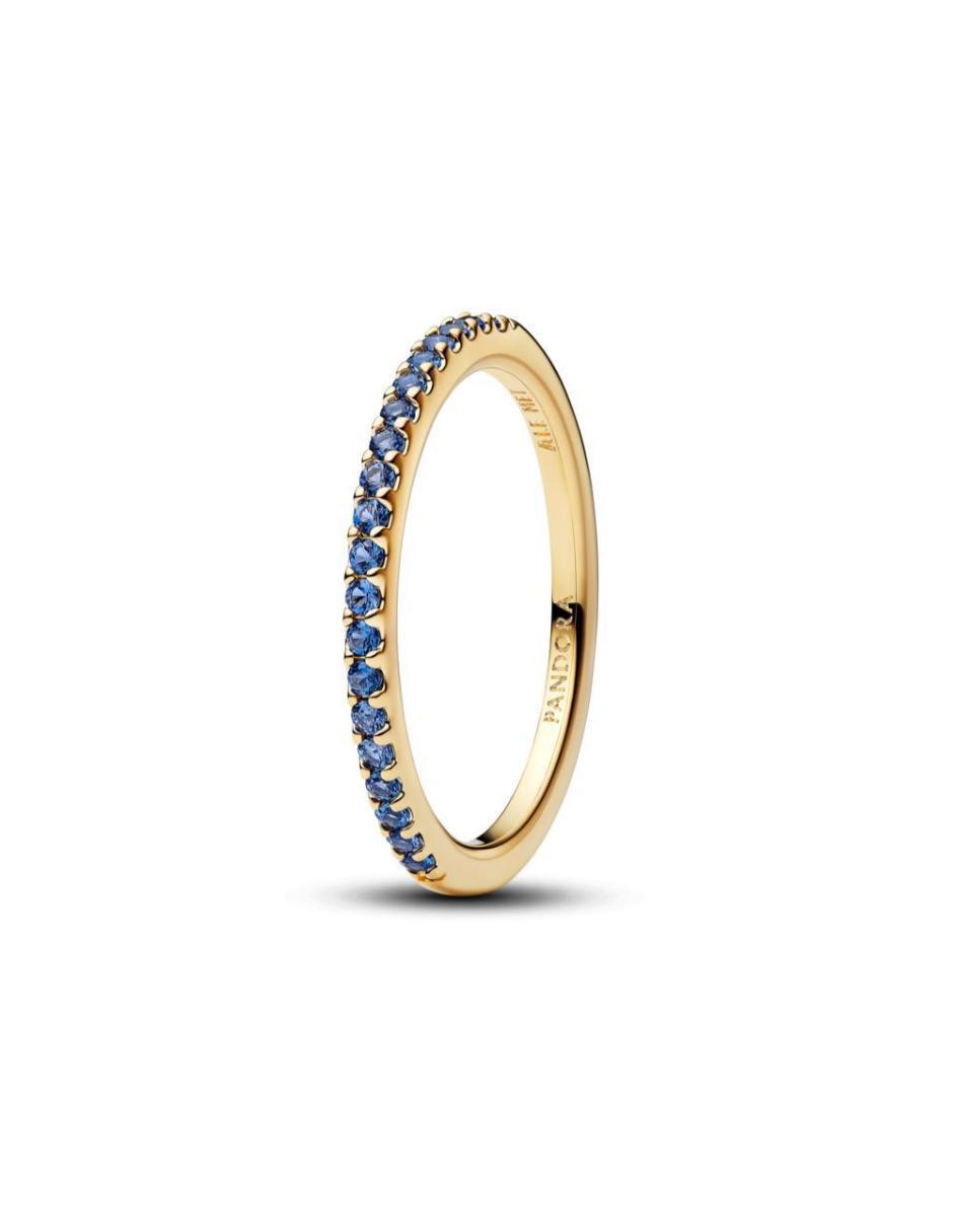 Anillo de Timeless P 950 de Plata Cristal Baño de oro