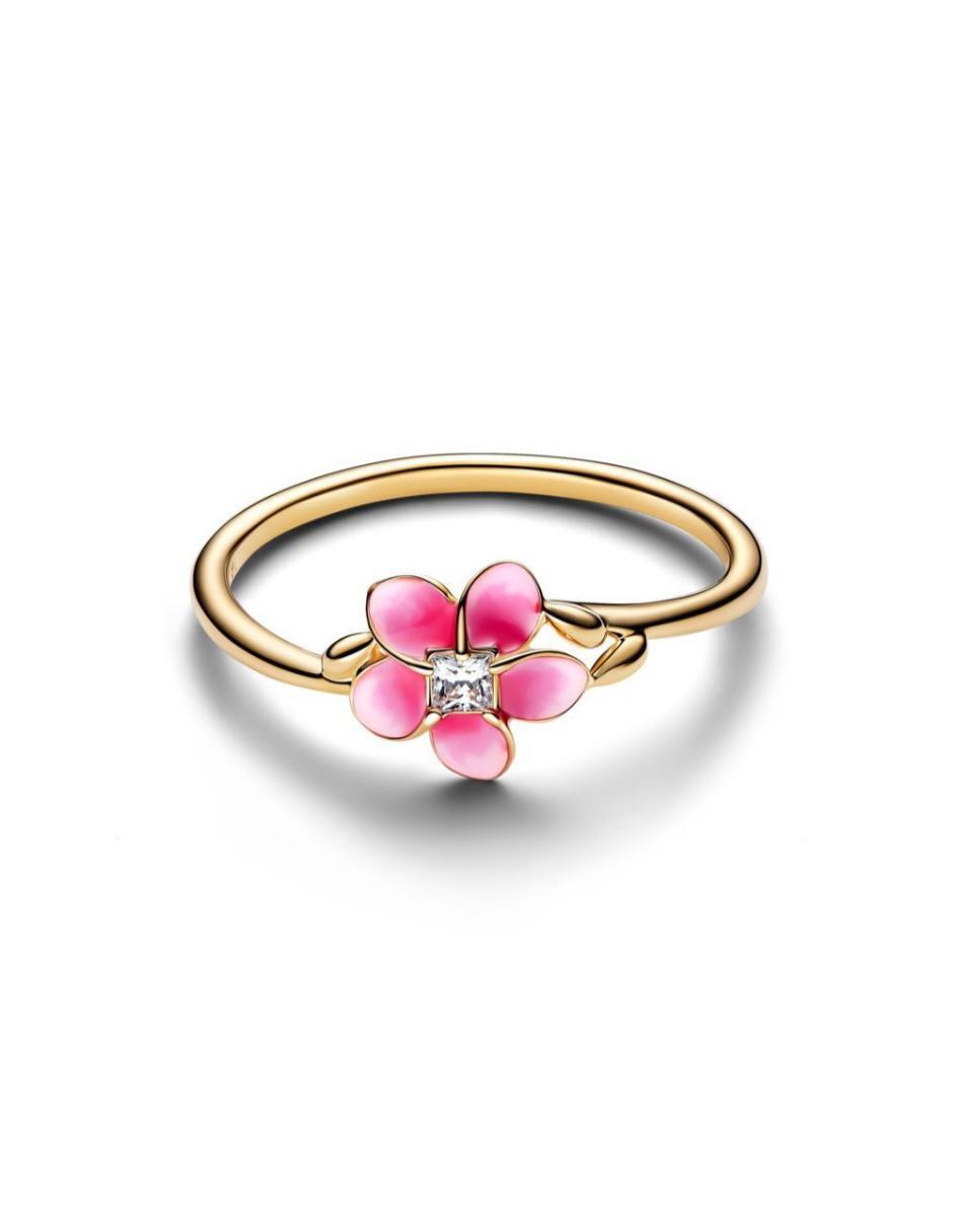 Anillo Disney X Pandora Moana P 950 de plata zirconia cúbica baño de oro 2