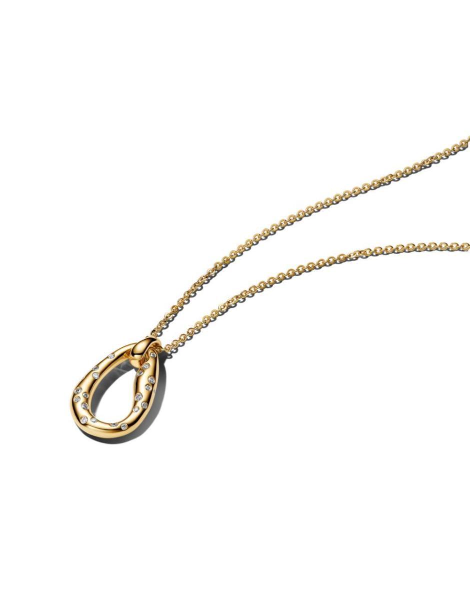 Collar Pandora Essence de baño de oro 14 k