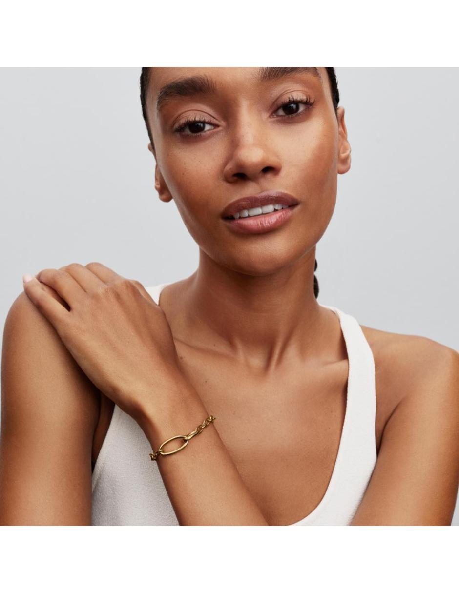 Brazalete Pandora de plata P 925 con acabado baño de oro