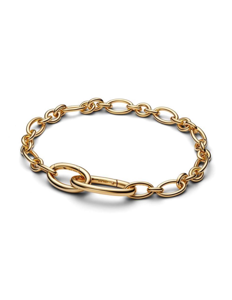 Brazalete de plata P 925 con acabado baño de oro