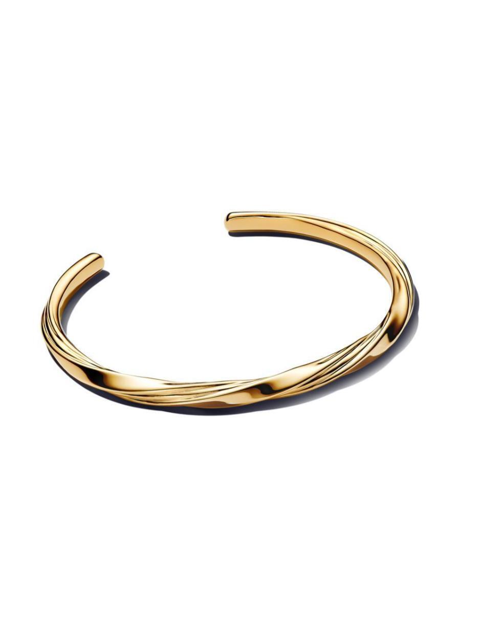 Brazalete de plata P 925 Essence con acabado baño de oro 2