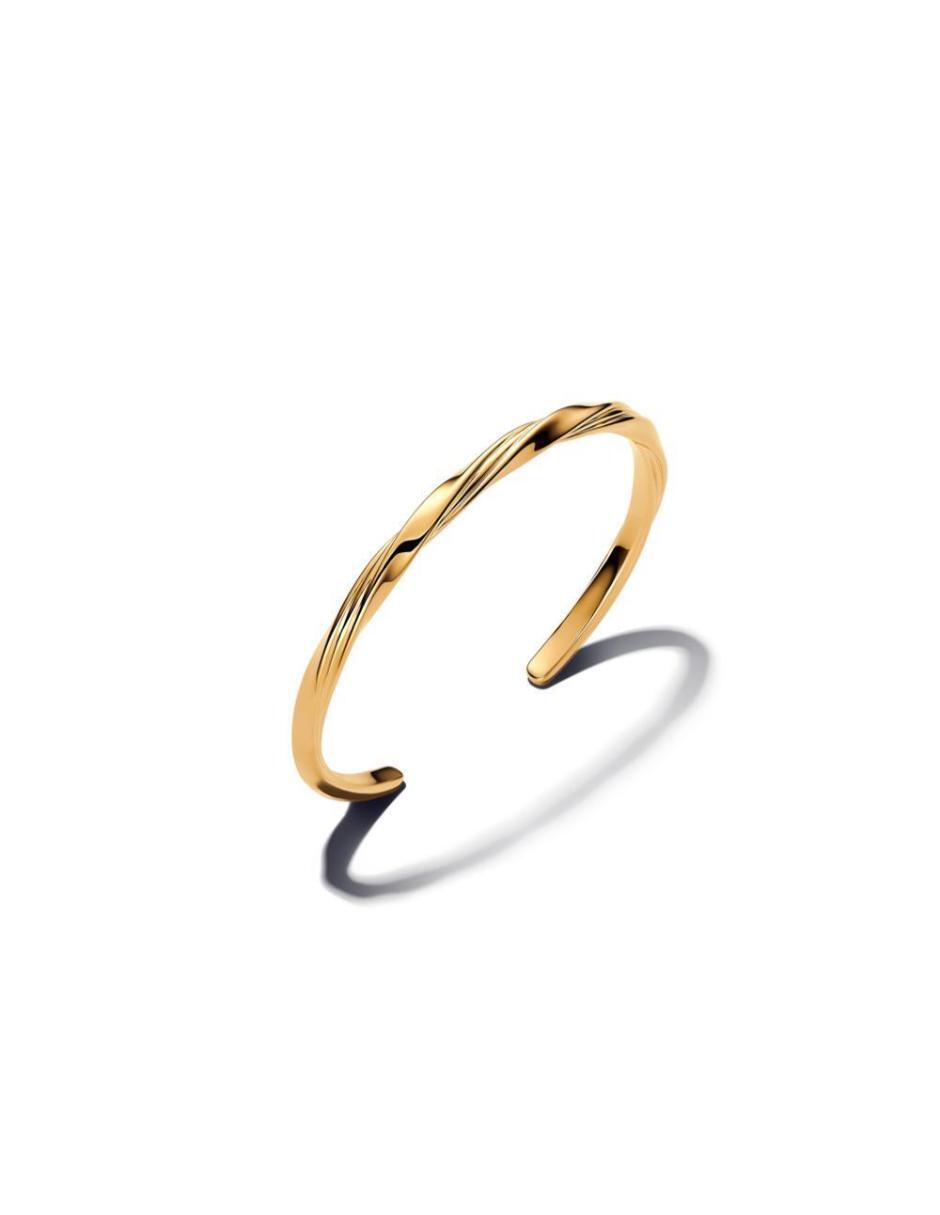 Brazalete de plata P 925 Essence con acabado baño de oro