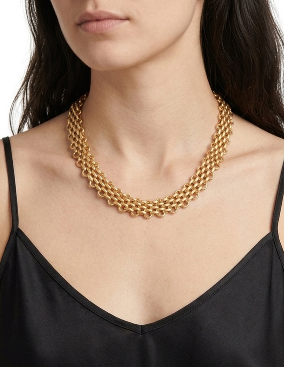 Collar de eslabones Lauren Ralph Laurent Beckette 3