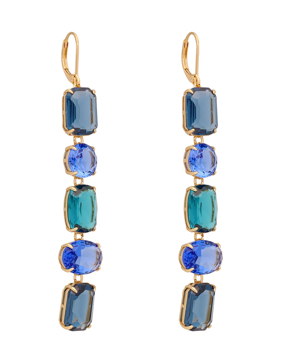 Aretes circulares Rosalina con acabado brillante cristal Aretes circulares Rosalina con acabado brillante cristal