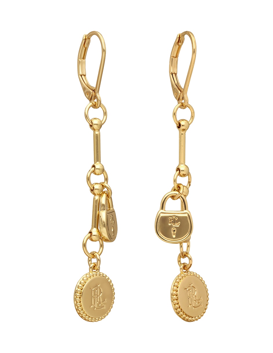 Aretes largos May Port con acabado pulido