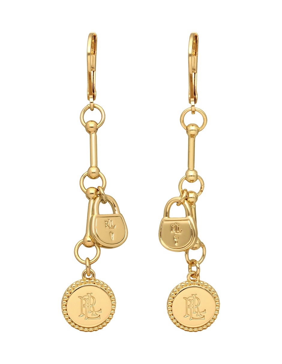 Aretes largos May Port con acabado pulido 2