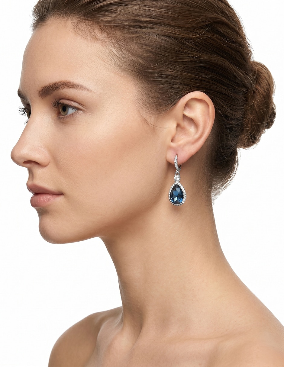 Aretes ovalados Daydreamin' Diva con acabado brillante lapislázuli 3