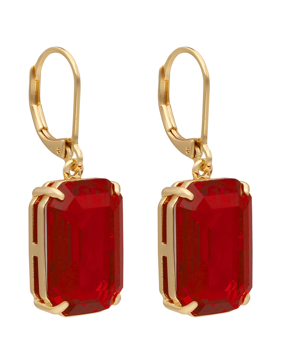 Aretes rectangulares Kensington F26 Recolor con acabado brillante cristal