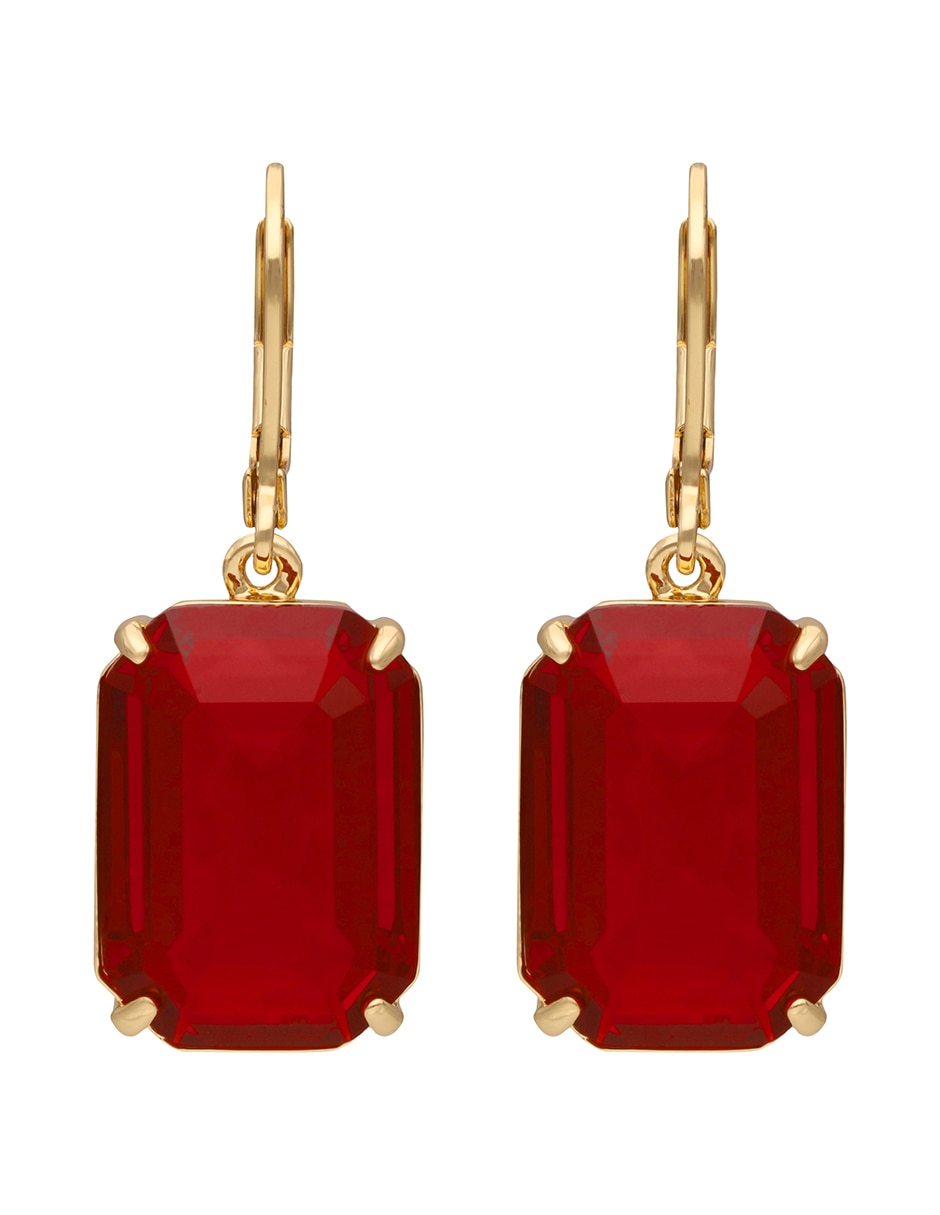 Aretes rectangulares Kensington F26 Recolor con acabado brillante cristal 2