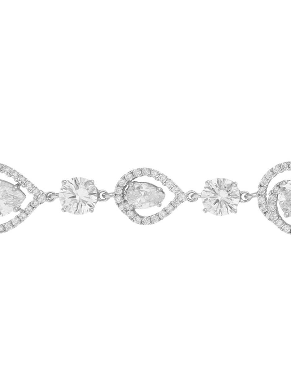 Pulsera Draped in diamonds con acabado brillante