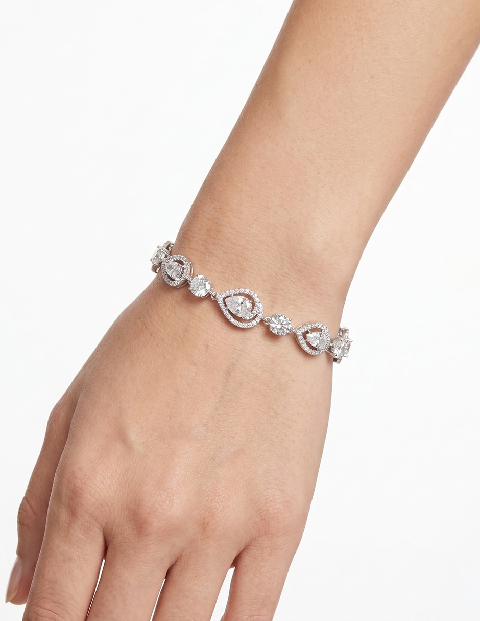 Pulsera Draped in diamonds con acabado brillante 4