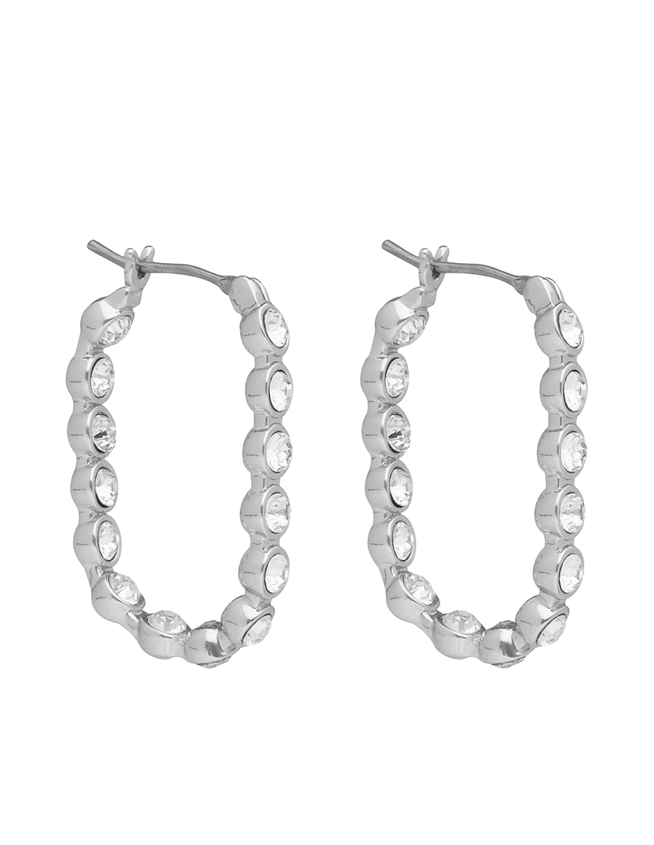 Arracadas Draped in diamonds con acabado brillante Cristal 1