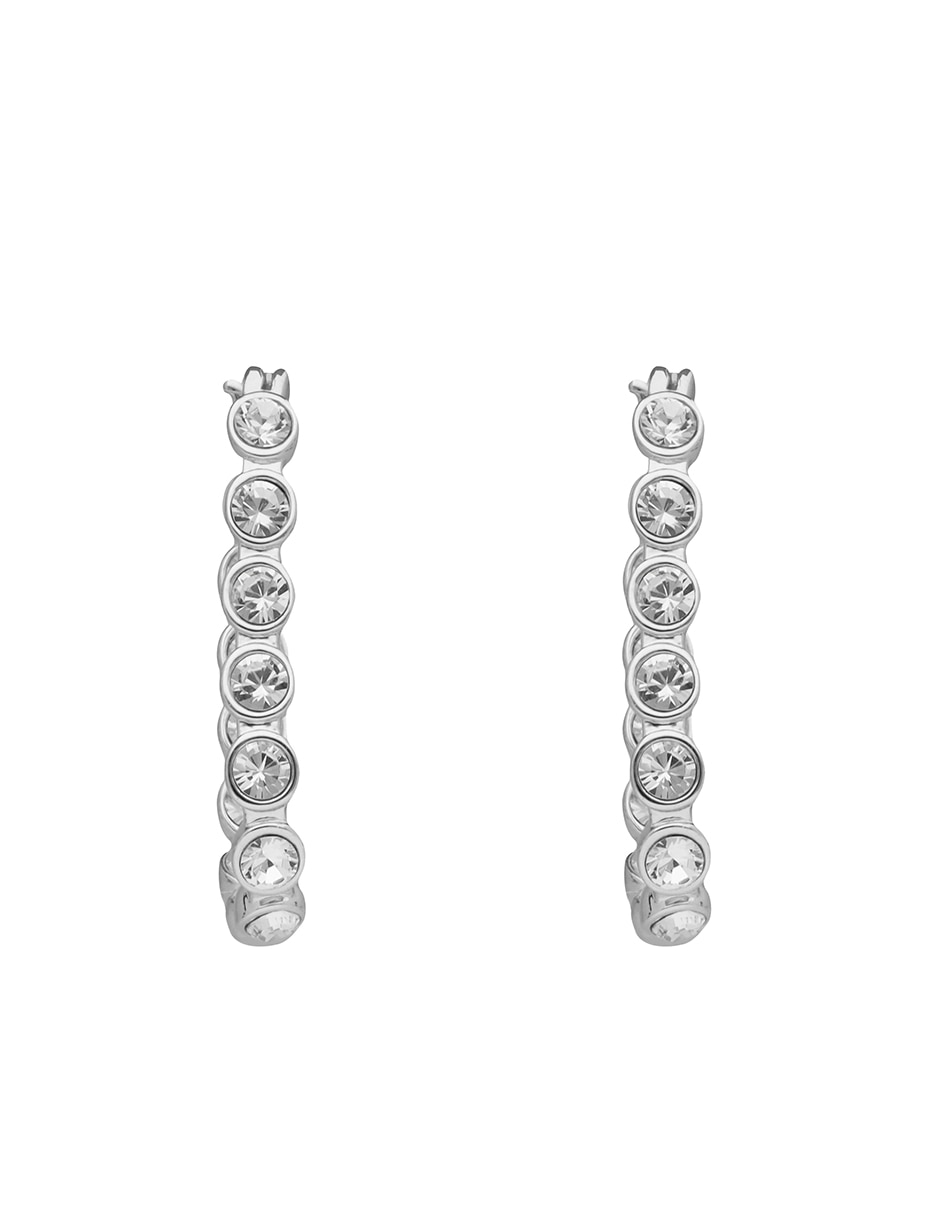 Arracadas Draped in diamonds con acabado brillante Cristal Arracadas Draped in diamonds con acabado brillante Cristal